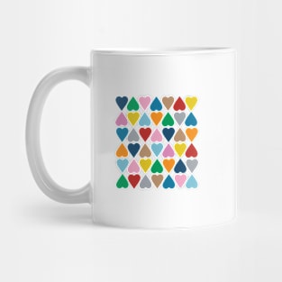 Diamond Hearts Navy Mug